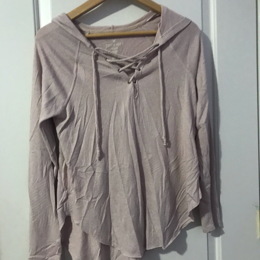 AE crossed hoodie shirt